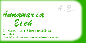 annamaria eich business card